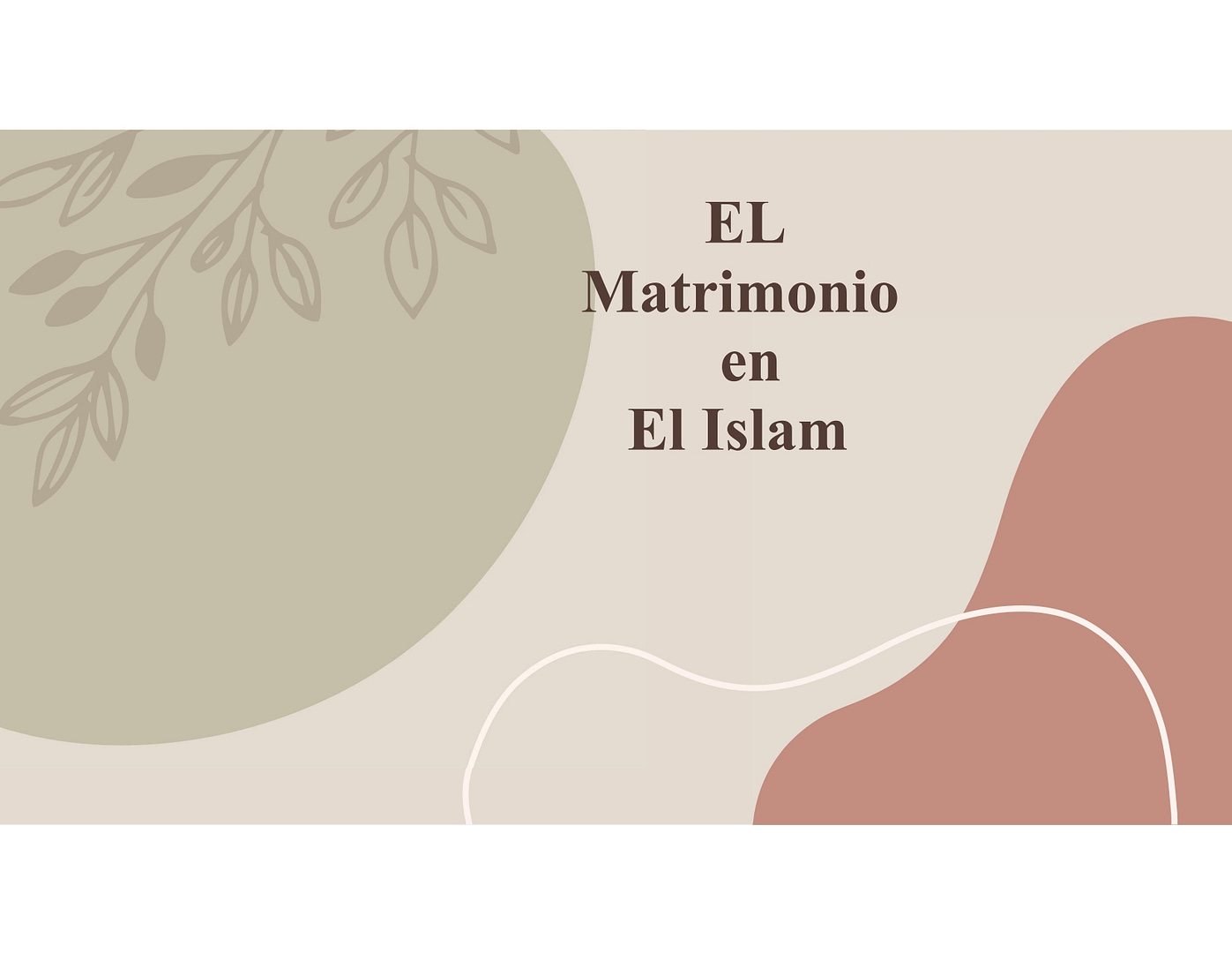EL Matrimonio en El Islam